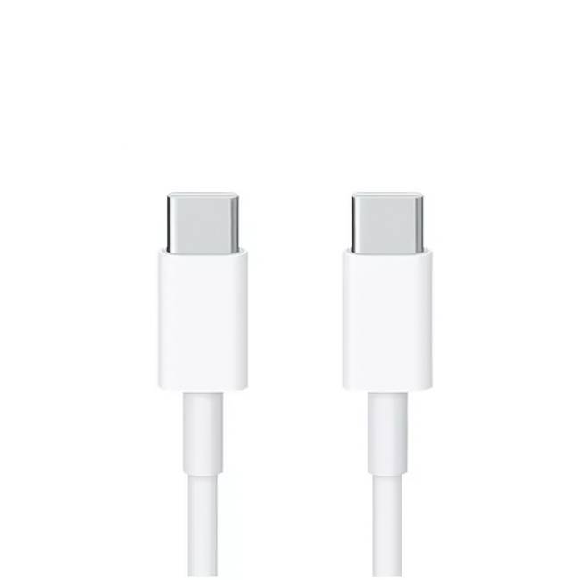 Cable Tipo C a Tipo C - color blanco. 1 metro de largo. Alta resistencia de materiales y carga rápida DB-G-CCB Cable Tipo C a Tipo C - color blanco. 1 metro de largo. Alta resistencia de materiales y carga rápida DB-G-CCB